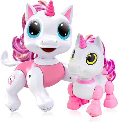 Power Your Fun Robo Pets Unicorn Toys 2pk
