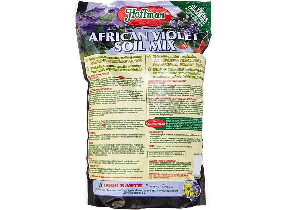 Hoffman A H Inc/Good Earth Hoffman A H Inc/Good Earth 10301 African Violet Soil Mix, 4-Qts.