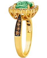 Le Vian Mint Julep Quartz (2-1/5 ct. t.w.) & Diamond (1/2 ct. t.w.) Halo Ring in 14k Gold