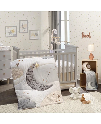 Lambs & Ivy Baby Goodnight Moon 3-Piece Celestial Nursery Crib Bedding Set