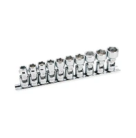Powerbuilt 10 Piece 3/8 Inch Drive Metric Universal 6 Point Socket Set