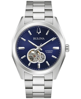 Bulova Men's Automatic Surveyor Stainless Steel Bracelet Watch 42mm