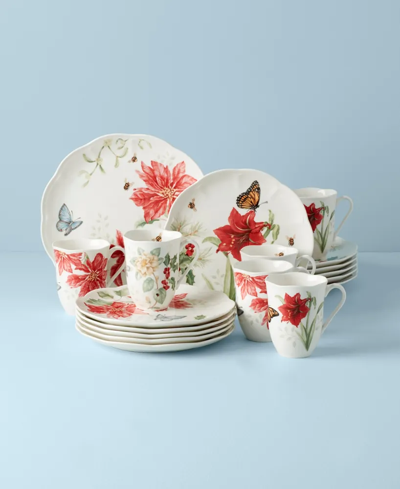 Lenox Butterfly Meadow Holiday 18-pc Dinnerware Set, Service for 6