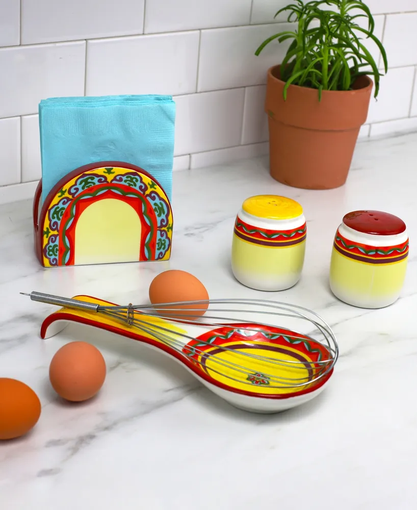Euro Ceramica Galicia Kitchen Accessories, Set of 4