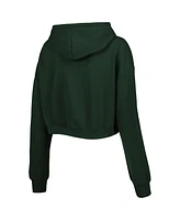 Women's The Wild Collective Green Bay Packers Cropped Pullover Hoodie