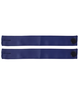 Indoor/Outdoor Fabric Curtain Tiebacks with Buttons - Polyester
