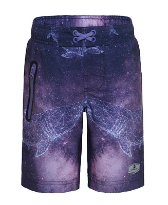 Rokka&Rolla Boys 4-Way Stretch Quick Dry Board Shorts Swim Trunks with Mesh Lining UPF50