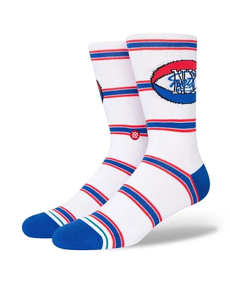 Men's Stance Brooklyn Nets Hardwood Classics Stripes Crew Socks