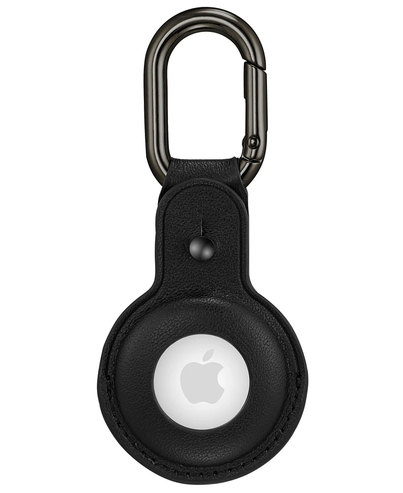 WITHit Black Leather Cover designed for Apple AirTag