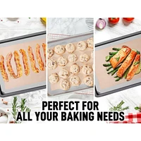 (2 Pack) Silicone Baking Mat Sheet Set - Reusable Baking Mat Nonstick