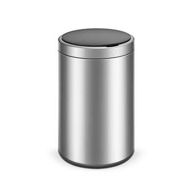 Mega Casa 3.2 Gal./12 Liter Stainless Steel Round Motion Sensor Trash Can for Bathroom and Office