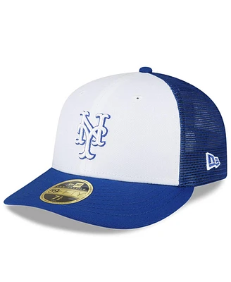 Men's New Era Royal, White New York Mets 2023 On-Field Batting Practice Low Profile 59FIFTY Fitted Hat
