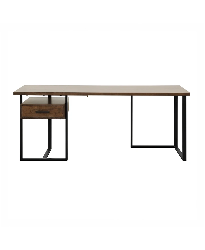 Helena Return Desk with 1 Cabinet