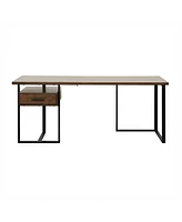 Helena Return Desk with 1 Cabinet