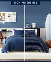 Nautica Longdale Solid Stripe Reversible Piece Comforter Set