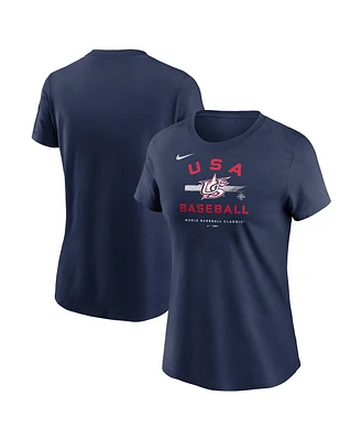 Women's Nike Navy Usa Baseball 2023 World Baseball Classic Country T-shirt