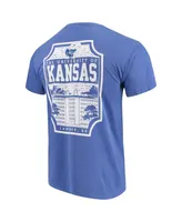 Men's Royal Kansas Jayhawks Comfort Colors Campus Icon T-shirt