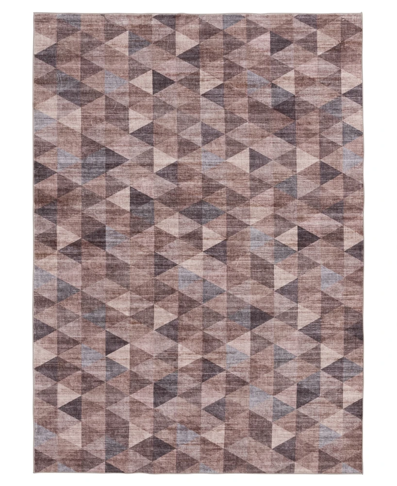Mink Home Velvet Touch Washable Mar-001 5' x 7' Area Rug