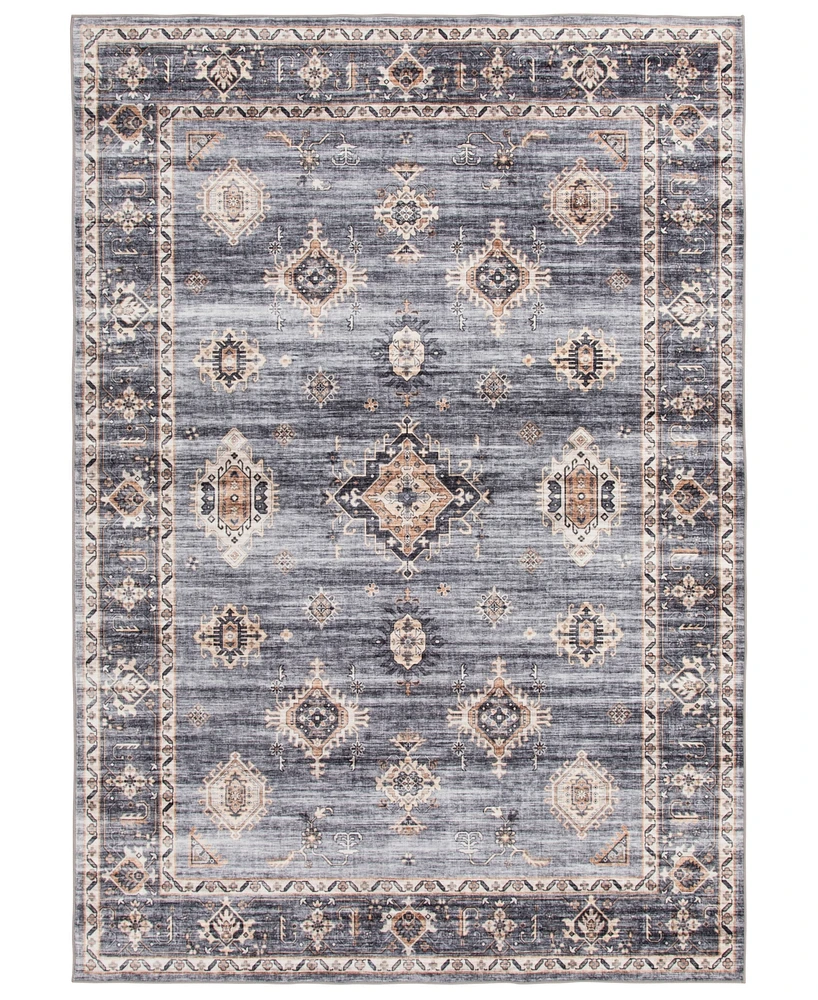 Mink Home Velvet Touch Washable Raq-001 5' x 7' Area Rug