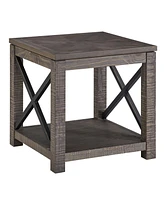 Steve Silver Dexter 24" Square Wooden End Table