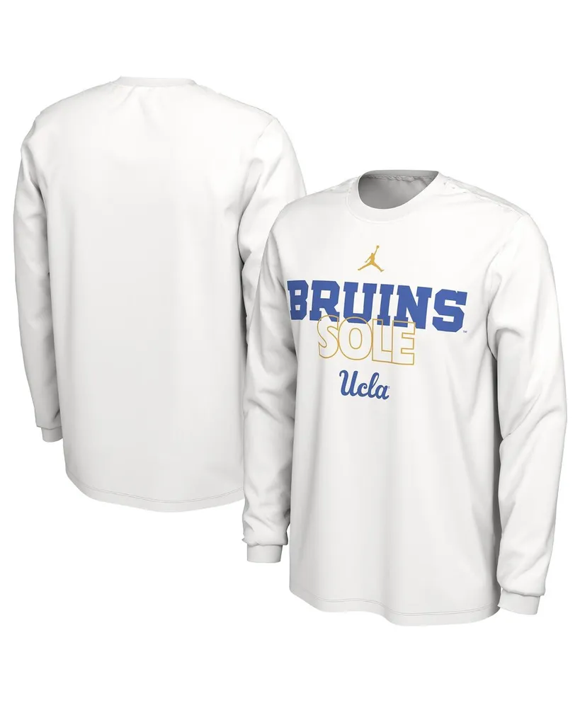 Men's Jordan White Ucla Bruins On Court Long Sleeve T-shirt