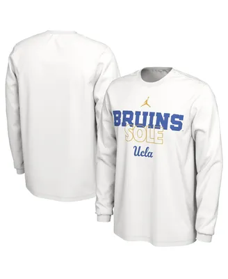 Men's Jordan White Ucla Bruins On Court Long Sleeve T-shirt
