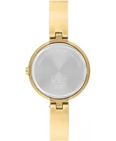 Movado Women's Bold Bangles Swiss Quartz Ionic Plated Gold-Tone Steel Watch 28mm