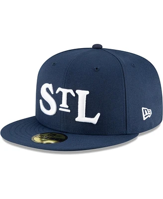 Men's New Era Navy St. Louis Stars Cooperstown Collection Turn Back The Clock 59FIFTY Fitted Hat