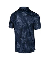 Men's Colosseum Navy Michigan Wolverines Big and Tall Palms Polo Shirt