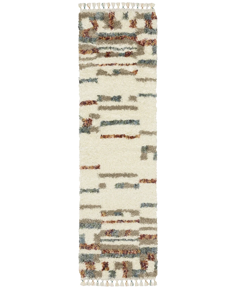 Oriental Weavers Axis AX06A 2'3" x 7'6" Runner Area Rug