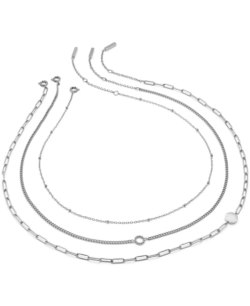 Olivia Burton Silver-Tone Layered Necklace