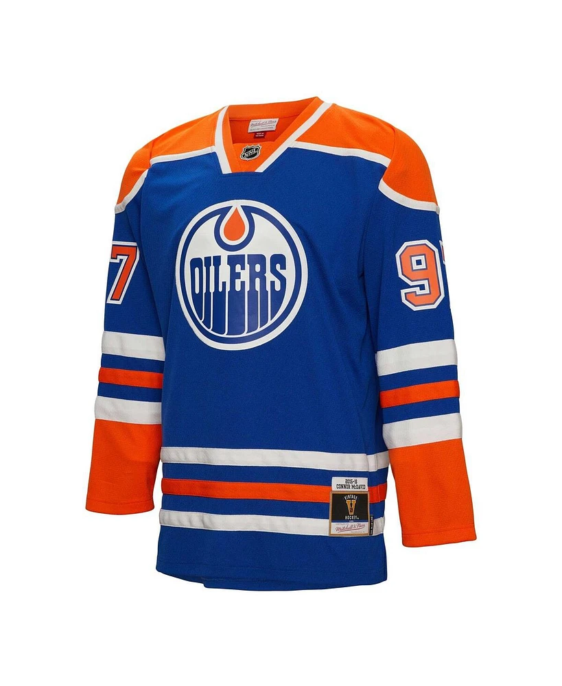 Men's Mitchell & Ness Connor McDavid Blue Edmonton Oilers 2015 Blue Line Player Jersey
