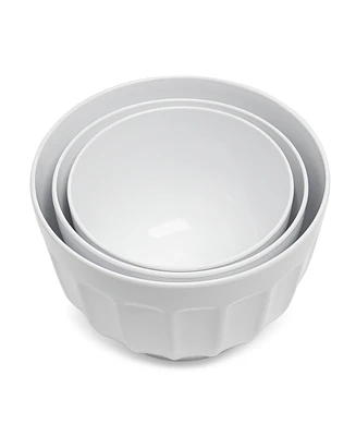 The Cellar 3-Piece Fluted Melamine Bowl Set