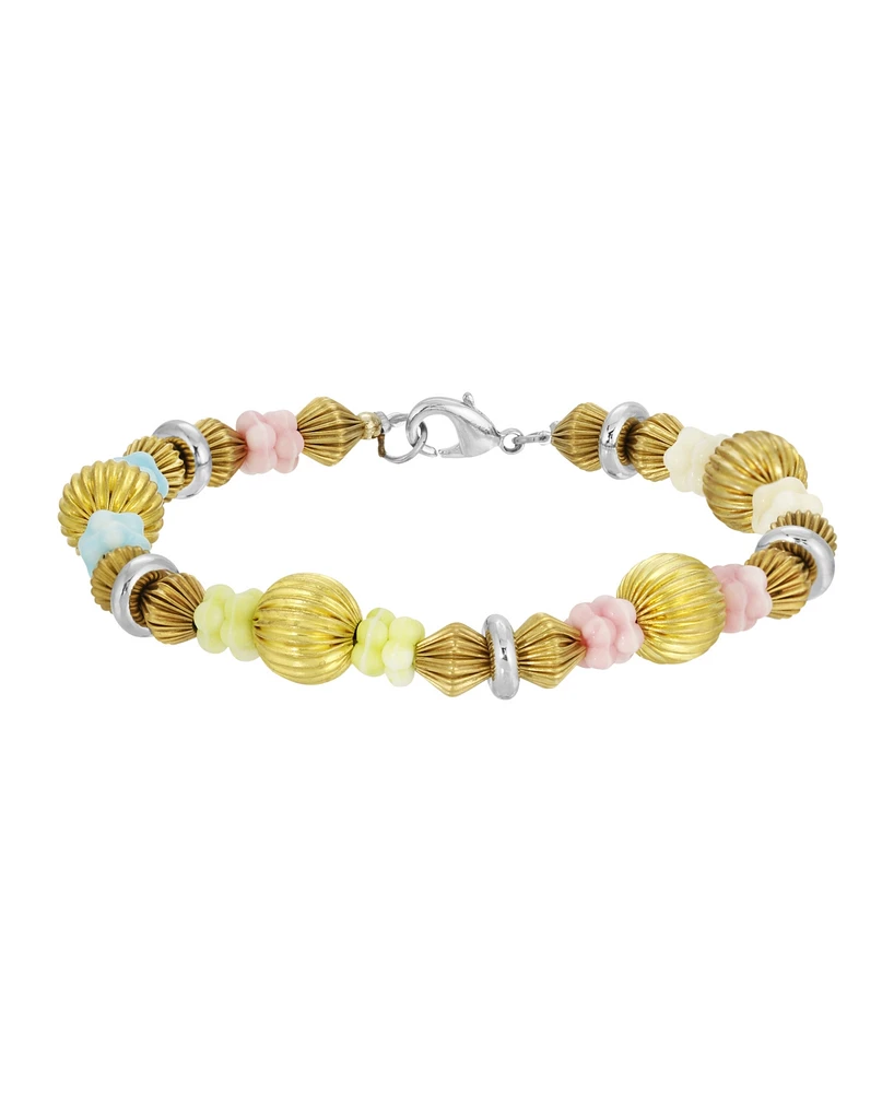 2028 Acrylic Multi Bead Bracelet