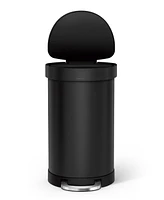 simplehuman 45 Liter Semi-Round Liner Rim Kitchen Trash Can