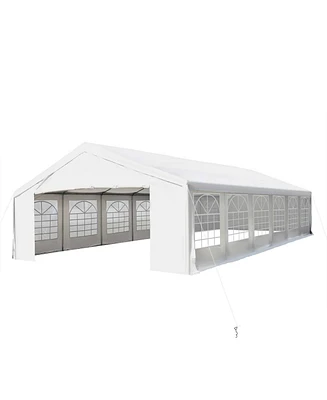 Outsunny 20' x 40' Heavy-duty Large Wedding Tent with Sidewalls,