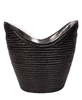 Artifacts Trading Company Rattan Champagne Bucket with Acrylic Insert