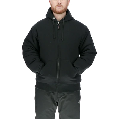 RefrigiWear Men's Insulated Full Zip Sweatshirt - Pre-Shrunk, Large Pockets