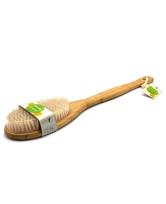 Pursonic Bath Body Brush With Long Bamboo Handle