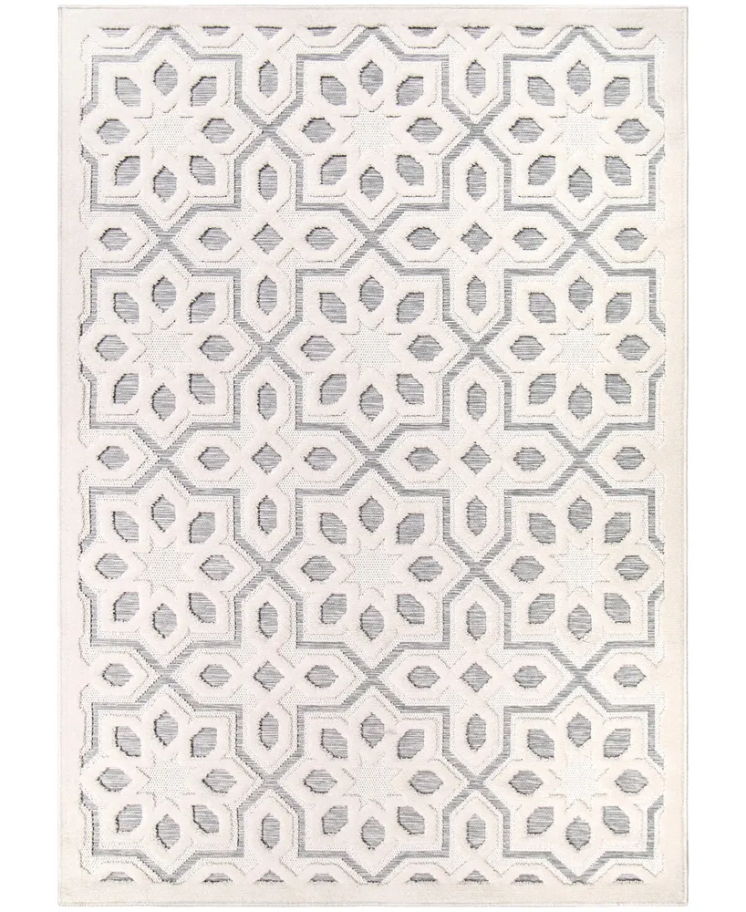 Closeout! Crochet Indoor, Outdoor Starworks 5'3" x 7'6" Area Rug