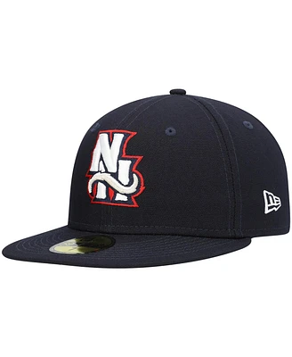 Men's New Era Navy New Hampshire Fisher Cats Authentic Collection Team Alternate 59FIFTY Fitted Hat