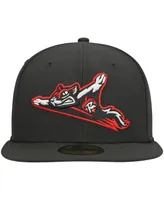 Men's New Era Black Richmond Flying Squirrels Authentic Collection Team Home 59FIFTY Fitted Hat