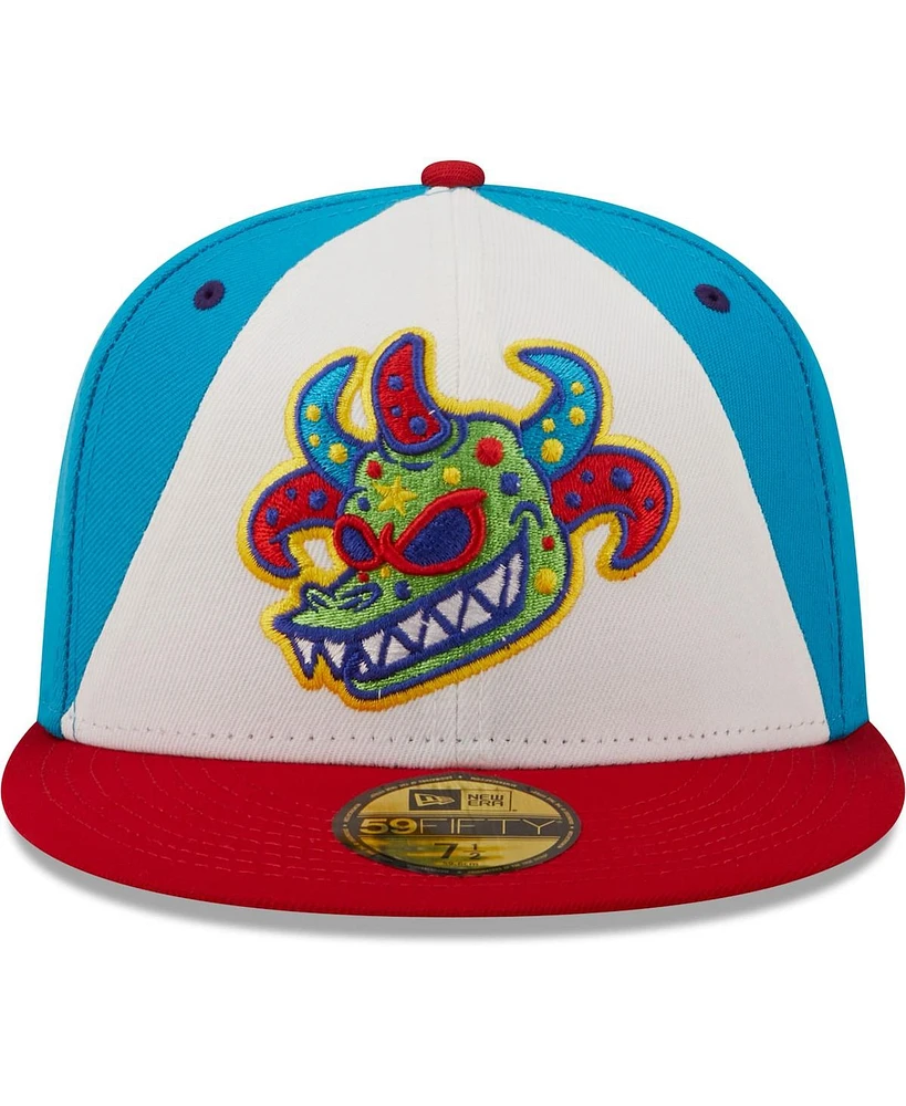 Men's New Era White, Red Vejigantes De Scranton/Wilkes-Barre Copa La Diversion 59FIFTY Fitted Hat