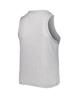Women's Soft As A Grape Gray San Diego Padres Plus High Neck Tri-Blend Tank Top
