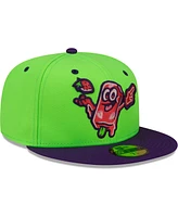 Men's New Era Green Beloit Sky Carp Copa De La Diversion 59FIFTY Fitted Hat