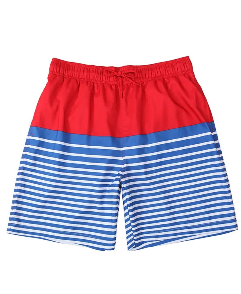 Rokka&Rolla Men's 7.5" Quick-Dry Mesh Lined Swim Trunks Upf 50+ , up to Size 2XL