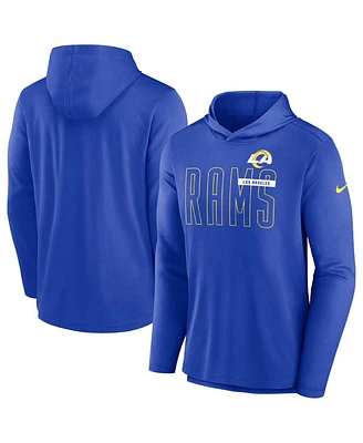 Men's Nike Royal Los Angeles Rams Performance Team Pullover Hoodie