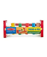 Melissa & Doug Deluxe Wooden Pound-a-Peg Toy With Hammer