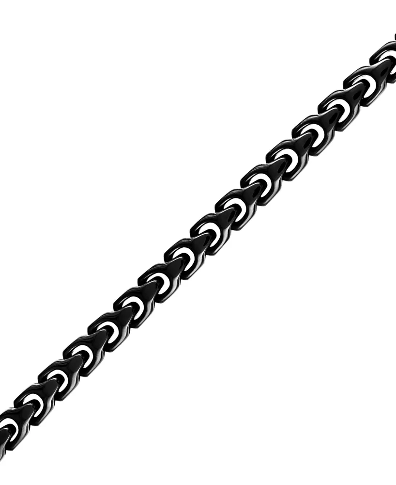 Bulova Men's Link Bracelet in Black-Plated Stainless Steel