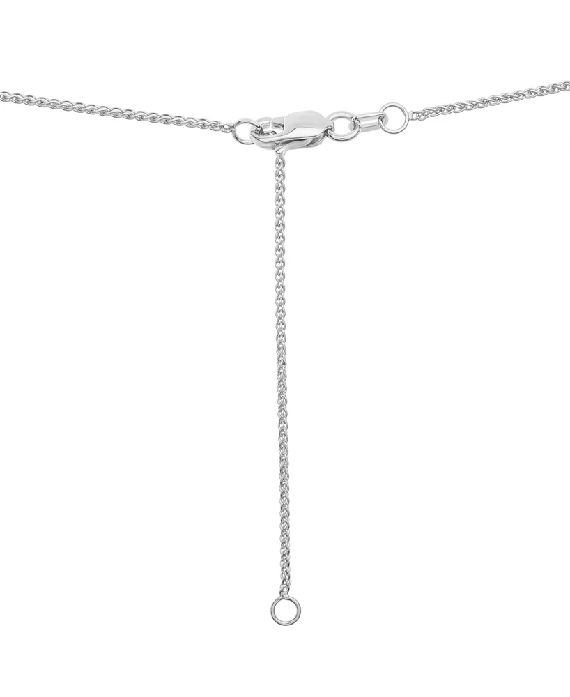 Diamond Pave Teardrop 18" Pendant Necklace (1 ct. t.w.) in 14k White Gold